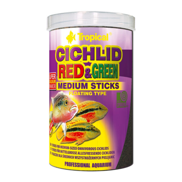 Hrana ciclide Tropical Cichlid Red&Green Med.Sticks 250ml