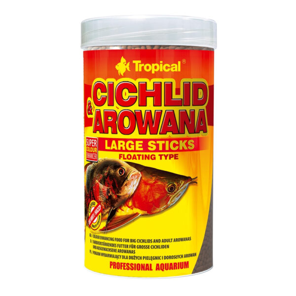 Hrana ciclide Tropical Cichlid&Arowana Large Sticks 1000ml